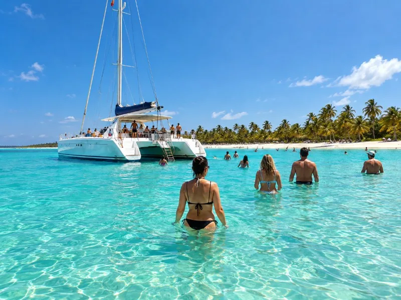 Saona mit Speedboot & Katamaran inkl. Buffet